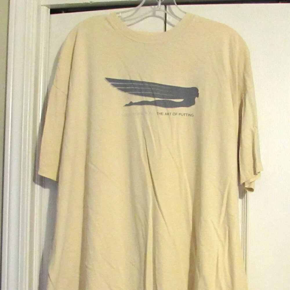 Vintage SCOTTY CAMERON STUDIO DESIGN TITLEIST Yellow Tee Shirt  Size XL